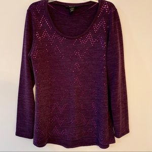 NWOT Style & Co. Purple Sweater Size Large